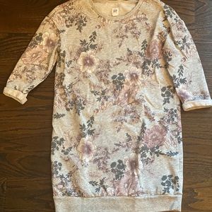 GAP Sweatshirt 3/4 sleeve  flower dress